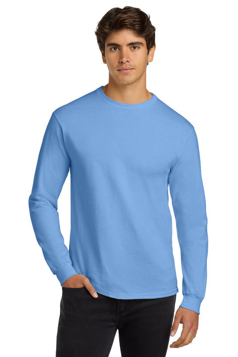 Gildan ®  - Ultra Cotton ®  100% US Cotton Long Sleeve T-Shirt.  G2400 - [Carolina Blue]