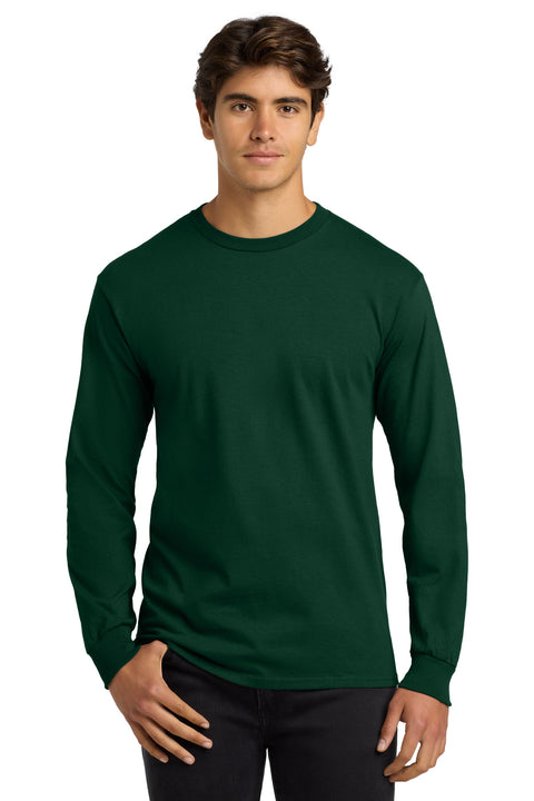 Gildan ®  - Ultra Cotton ®  100% US Cotton Long Sleeve T-Shirt.  G2400 - [Forest Green]