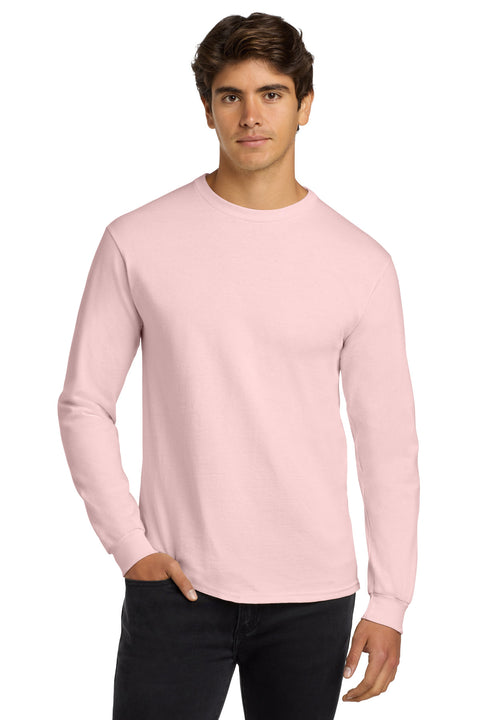 Gildan ®  - Ultra Cotton ®  100% US Cotton Long Sleeve T-Shirt.  G2400 - [Light Pink]
