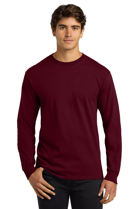 Gildan ®  - Ultra Cotton ®  100% US Cotton Long Sleeve T-Shirt.  G2400 - [Maroon]