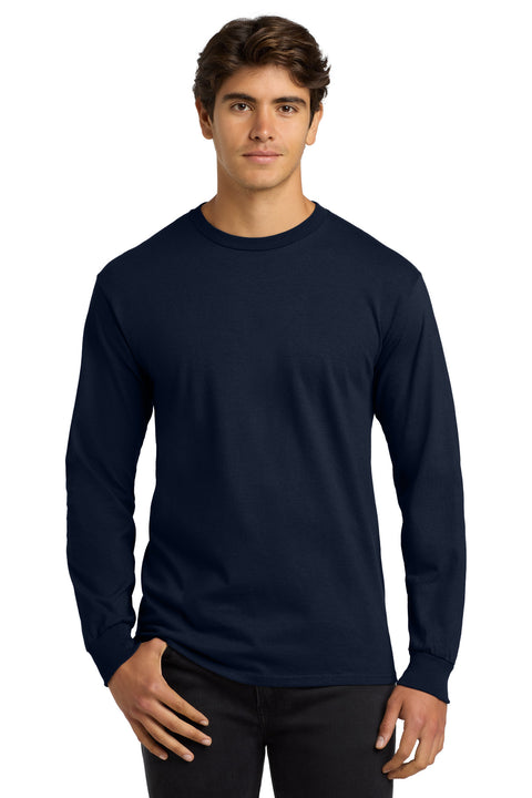 Gildan ®  - Ultra Cotton ®  100% US Cotton Long Sleeve T-Shirt.  G2400 - [Navy]