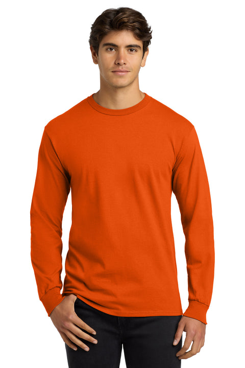 Gildan ®  - Ultra Cotton ®  100% US Cotton Long Sleeve T-Shirt.  G2400 - [Orange]
