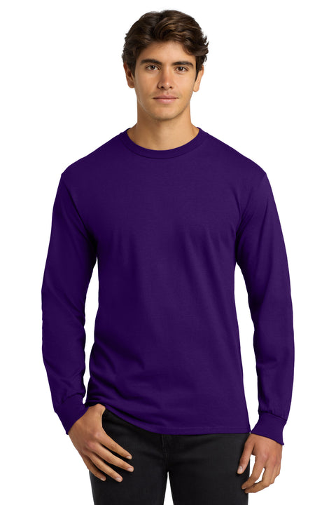 Gildan ®  - Ultra Cotton ®  100% US Cotton Long Sleeve T-Shirt.  G2400 - [Purple]