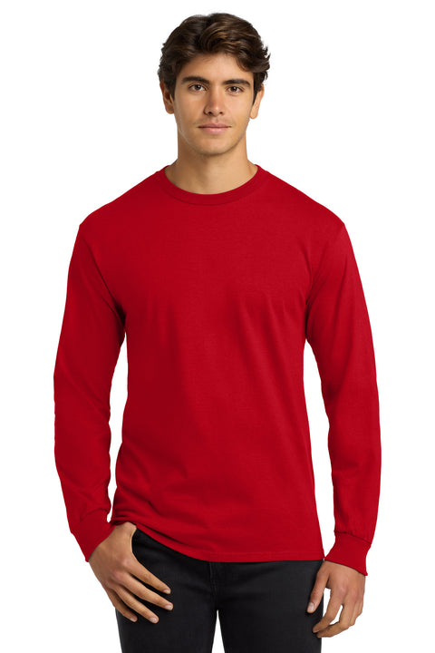 Gildan ®  - Ultra Cotton ®  100% US Cotton Long Sleeve T-Shirt.  G2400 - [Red]