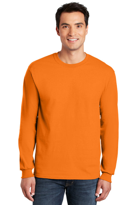 Gildan ®  - Ultra Cotton ®  100% US Cotton Long Sleeve T-Shirt.  G2400 - [S. Orange]