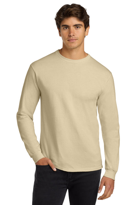Gildan ®  - Ultra Cotton ®  100% US Cotton Long Sleeve T-Shirt.  G2400 - [Sand]