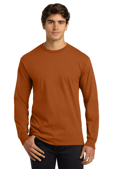 Gildan ®  - Ultra Cotton ®  100% US Cotton Long Sleeve T-Shirt.  G2400 - [Texas Orange]