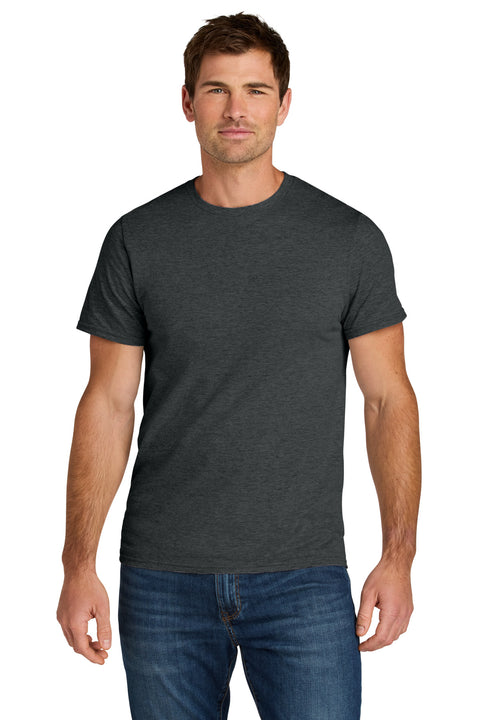 Jerzees Ultimate ™  Unisex Ring Spun T-Shirt IC46M - [Black Ink Heather]
