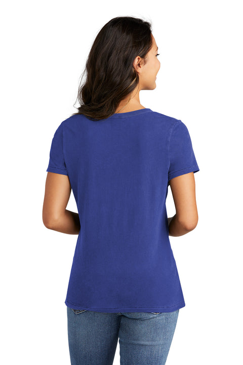 Port & Co™ Women's Beach Wash® Garment-Dyed V-Neck Tee LPC099V