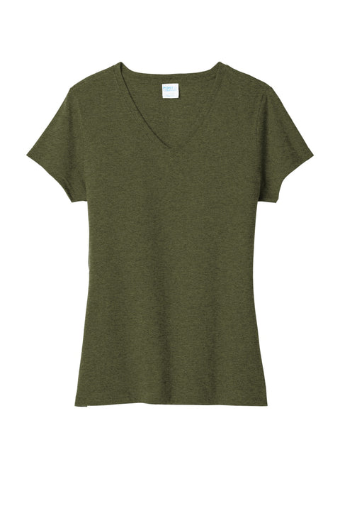 Port & Co™ Women's Tri-Blend V-Neck Tee. LPC330V