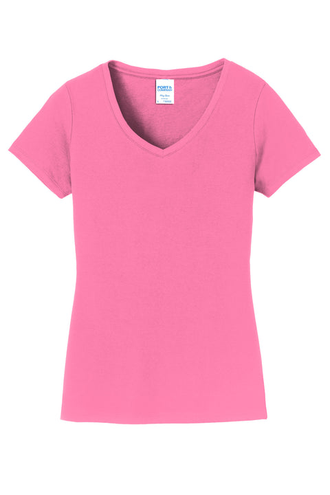 Port & Co™ Women's Fan Favorite V-Neck Tee. LPC450V