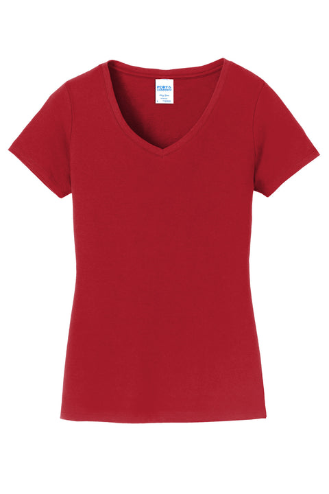 Port & Co™ Women's Fan Favorite V-Neck Tee. LPC450V