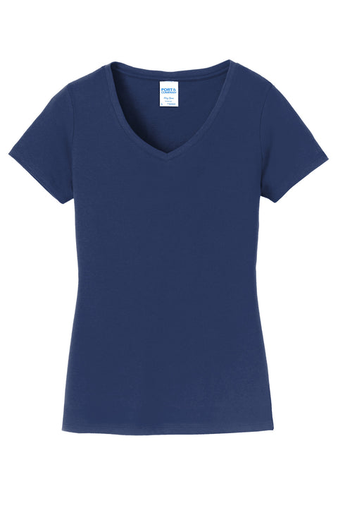 Port & Co™ Women's Fan Favorite V-Neck Tee. LPC450V