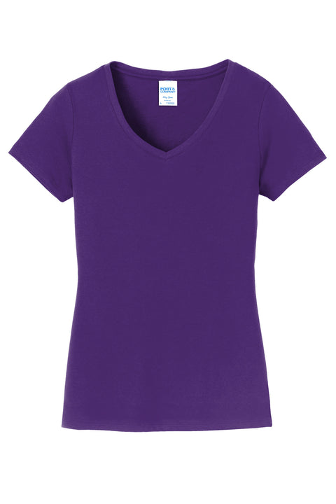 Port & Co™ Women's Fan Favorite V-Neck Tee. LPC450V