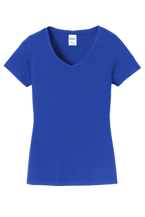 Port & Co™ Women's Fan Favorite V-Neck Tee. LPC450V