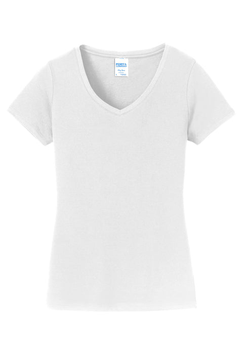 Port & Co™ Women's Fan Favorite V-Neck Tee. LPC450V