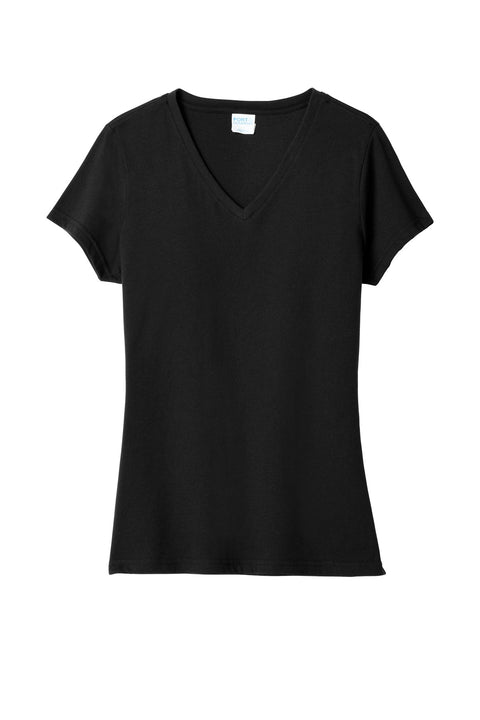 Port & Co™ Women's Fan Favorite™ Blend V-Neck Tee. LPC455V