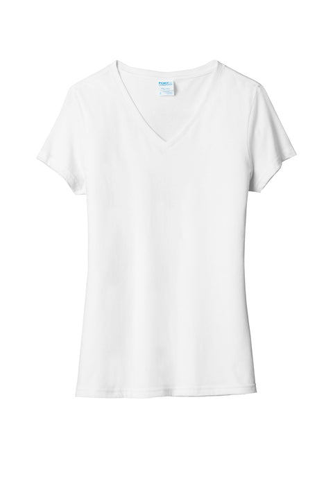 Port & Co™ Women's Fan Favorite™ Blend V-Neck Tee. LPC455V