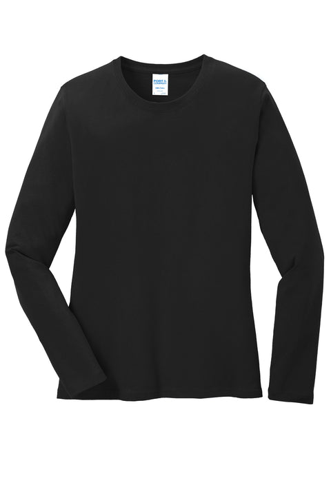 Port & Co™ Women's Long Sleeve Core Cotton Tee. LPC54LS
