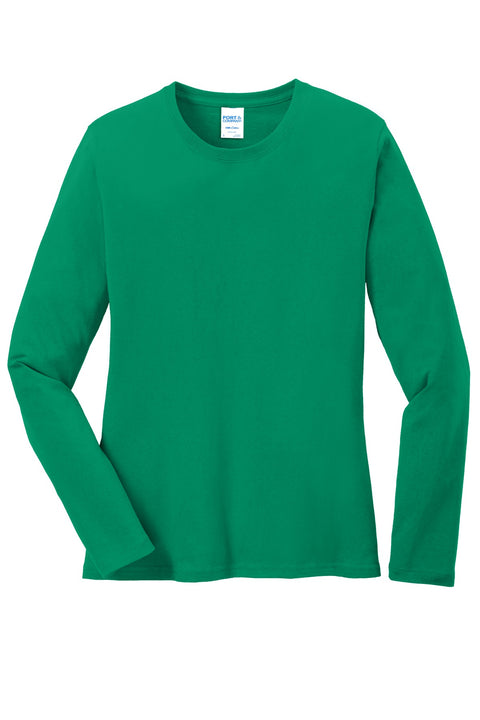 Port & Co™ Women's Long Sleeve Core Cotton Tee. LPC54LS
