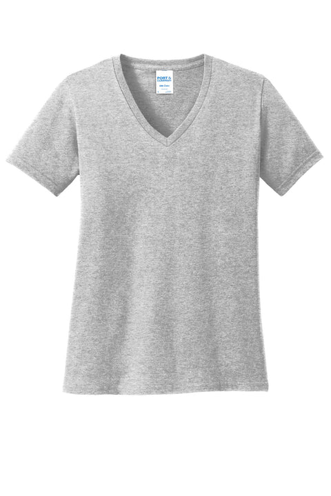 Port & Co™ Women's Core Cotton V-Neck Tee. LPC54V