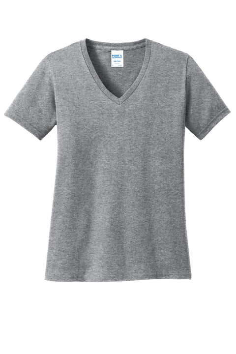 Port & Co™ Women's Core Cotton V-Neck Tee. LPC54V