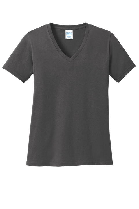 Port & Co™ Women's Core Cotton V-Neck Tee. LPC54V