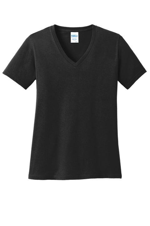 Port & Co™ Women's Core Cotton V-Neck Tee. LPC54V