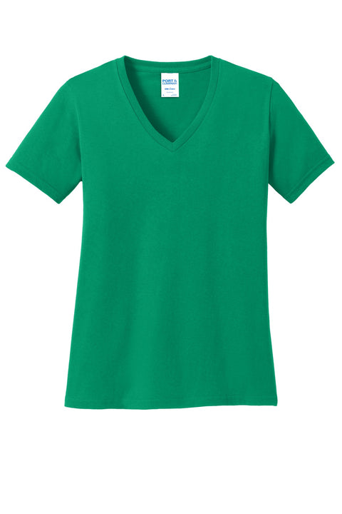 Port & Co™ Women's Core Cotton V-Neck Tee. LPC54V