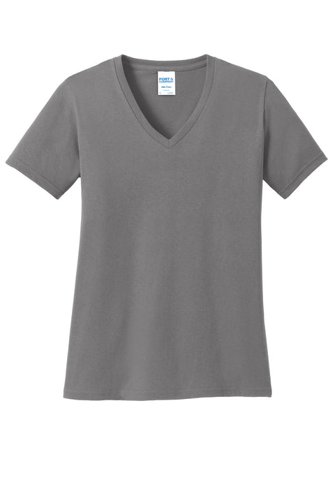 Port & Co™ Women's Core Cotton V-Neck Tee. LPC54V
