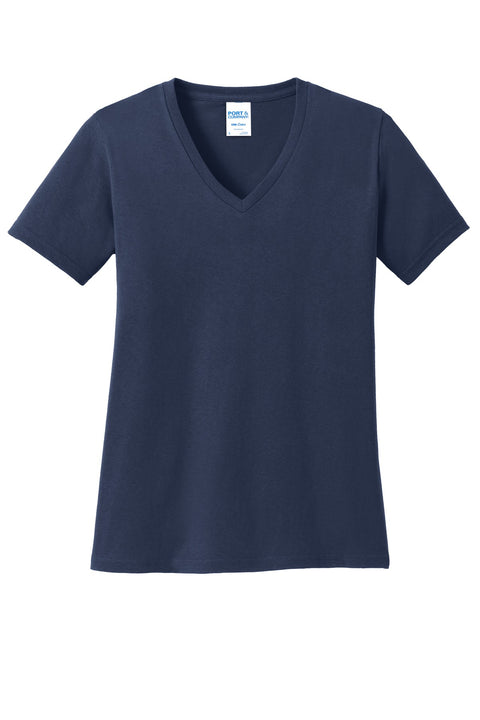 Port & Co™ Women's Core Cotton V-Neck Tee. LPC54V