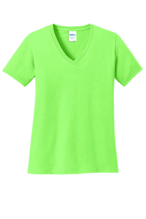 Port & Co™ Women's Core Cotton V-Neck Tee. LPC54V