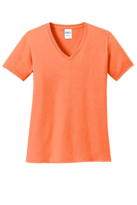 Port & Co™ Women's Core Cotton V-Neck Tee. LPC54V