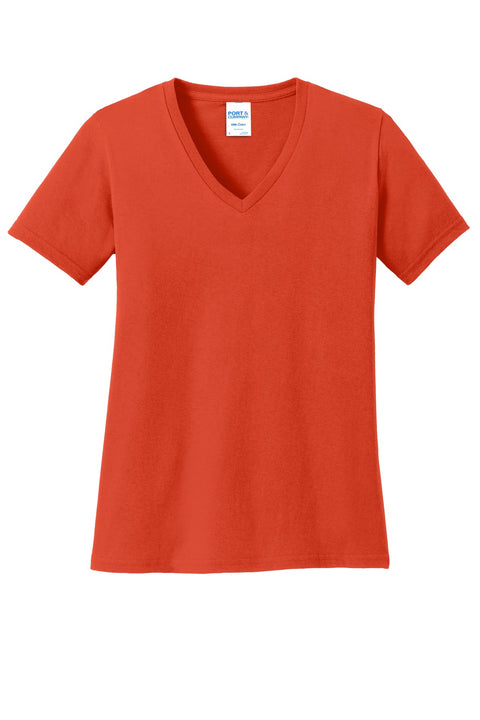 Port & Co™ Women's Core Cotton V-Neck Tee. LPC54V
