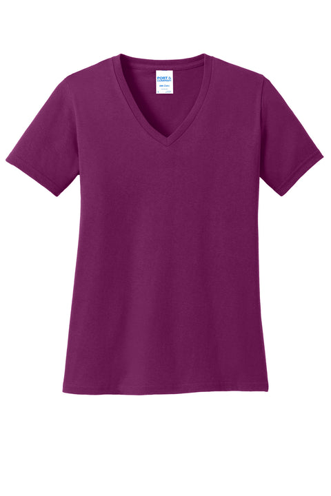 Port & Co™ Women's Core Cotton V-Neck Tee. LPC54V