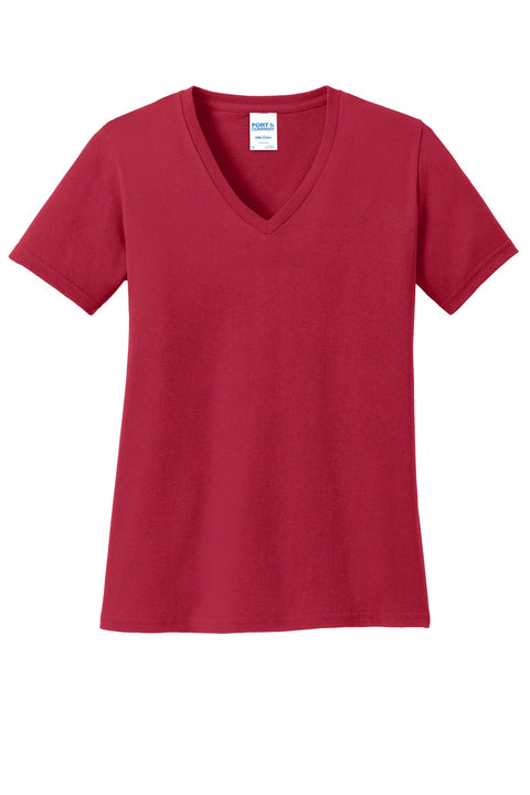 Port & Co™ Women's Core Cotton V-Neck Tee. LPC54V