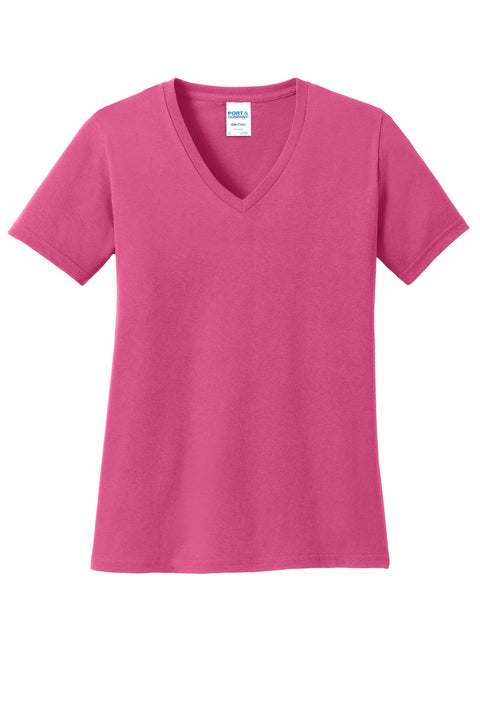 Port & Co™ Women's Core Cotton V-Neck Tee. LPC54V