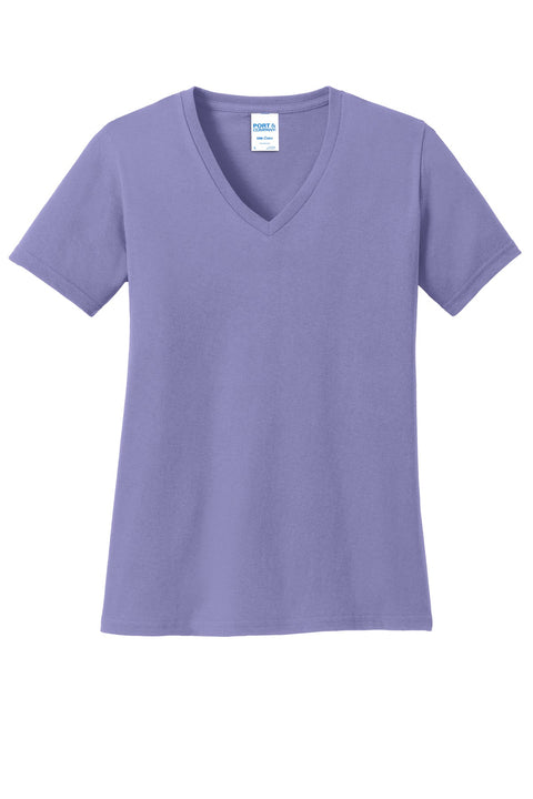 Port & Co™ Women's Core Cotton V-Neck Tee. LPC54V