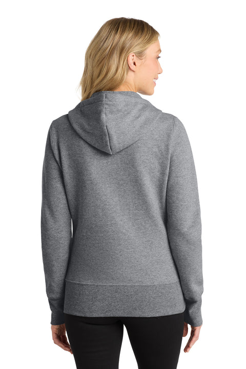Port & Co™ Women's Core Fleece Full-Zip Hooded Sweatshirt. LPC78ZH