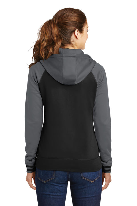 Sport-Tek® Women's Sport-Wick® Varsity Fleece Full-Zip Hooded Jacket. LST236