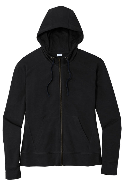 Sport-Tek ® Women's PosiCharge ® Tri-Blend Wicking Fleece Full-Zip Hooded Jacket LST293