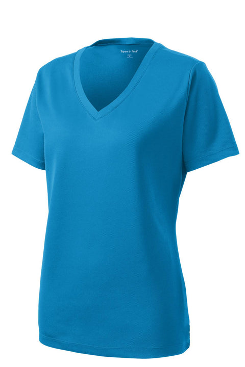 Sport-Tek® Women's PosiCharge® RacerMesh® V-Neck Tee. LST340