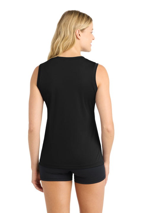 Sport-Tek® Women's Sleeveless PosiCharge® Competitor™ V-Neck Tee. LST352