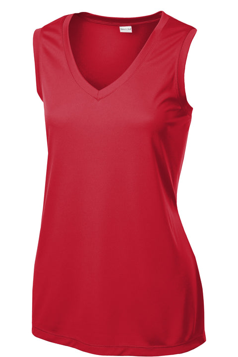 Sport-Tek® Women's Sleeveless PosiCharge® Competitor™ V-Neck Tee. LST352