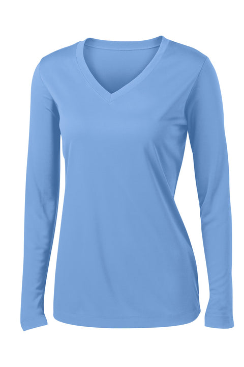Sport-Tek® Women's Long Sleeve PosiCharge® Competitor™ V-Neck Tee. LST353LS