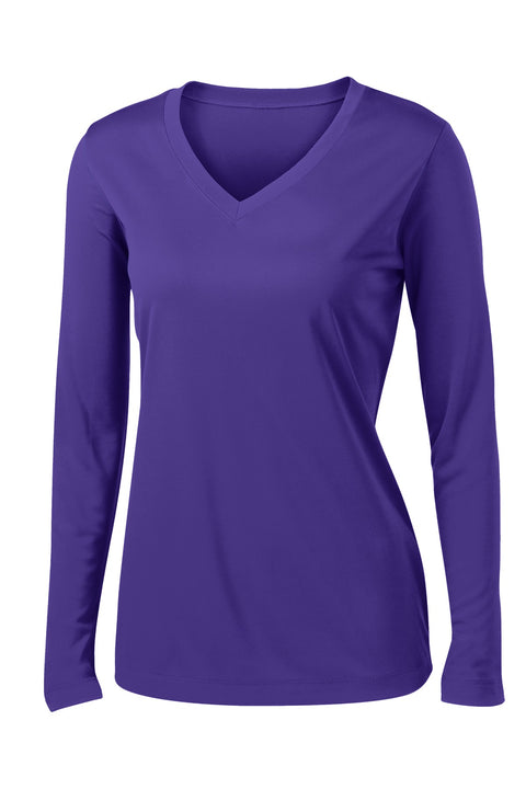 Sport-Tek® Women's Long Sleeve PosiCharge® Competitor™ V-Neck Tee. LST353LS