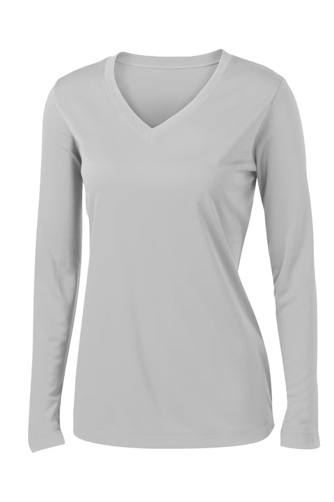 Sport-Tek® Women's Long Sleeve PosiCharge® Competitor™ V-Neck Tee. LST353LS