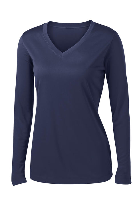 Sport-Tek® Women's Long Sleeve PosiCharge® Competitor™ V-Neck Tee. LST353LS