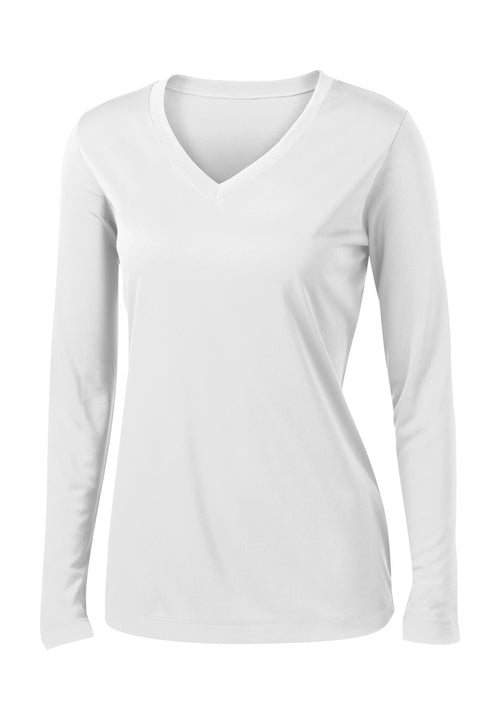 Sport-Tek® Women's Long Sleeve PosiCharge® Competitor™ V-Neck Tee. LST353LS