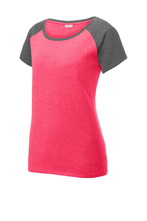 Sport-Tek ® Women's Heather-On-Heather Contender ™ Scoop Neck Tee. LST362